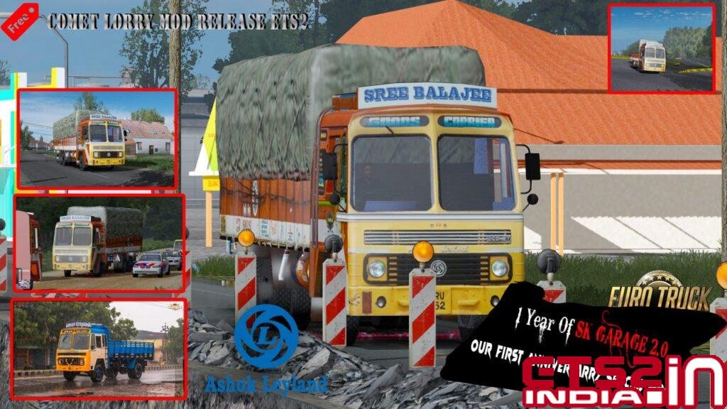 Ashok Leyland Comet Lorry Mod For Ets2 1.30,31